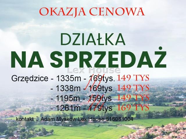 Działka sprzedam, Grzędzice, Stargard gw, 1335 m2, cena: 149 000 zł