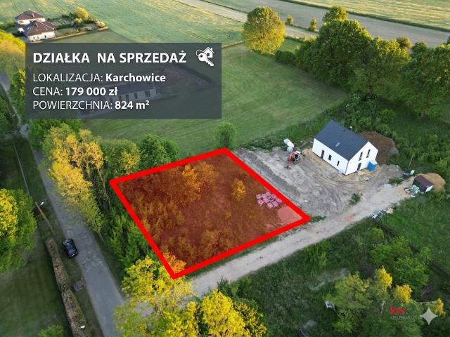 Działka sprzedam, Karchowice, Wiejska, 824 m2, cena: 179 000 zł