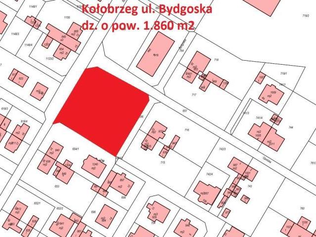 Działka sprzedam, Kołobrzeg, Bydgoska, 1860 m2, cena: 2 000 000 zł