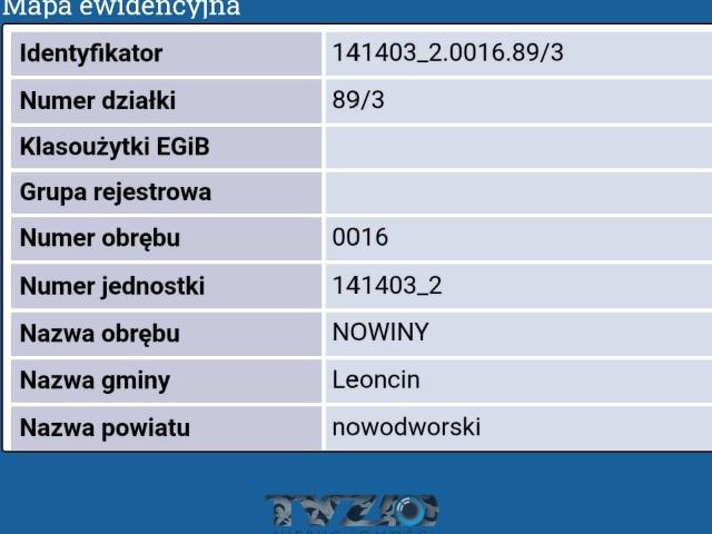 Działka sprzedam, Leoncin, Nowiny, 4255 m2, cena: 270 000 zł