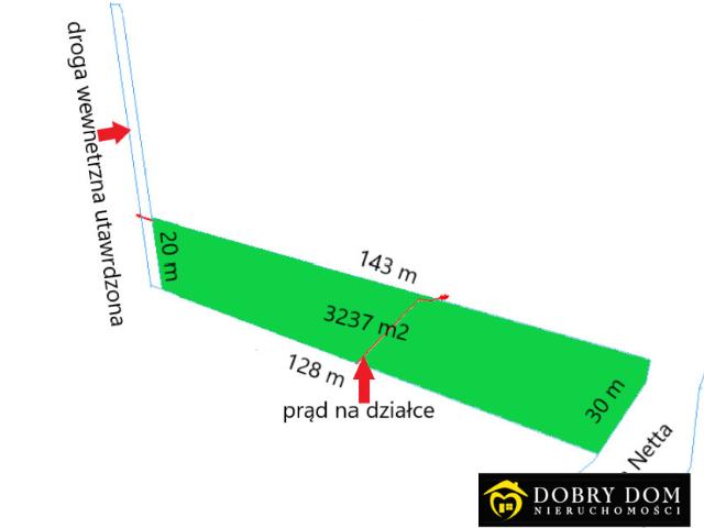 Działka sprzedam, LIPOWO, SOSNOWO,, 3237 m2, cena: 150 000 zł