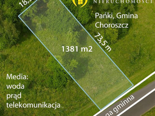 Działka sprzedam, PAŃKI,, 1381 m2, cena: 200 000 zł
