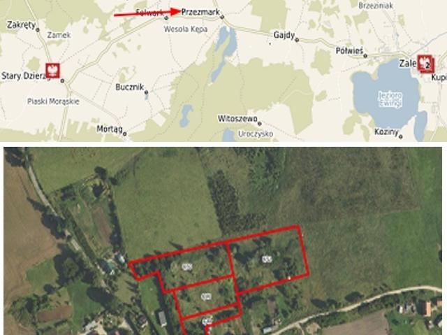 Działka sprzedam, PRZEZMARK,, 16439 m2, cena: 215 600 zł