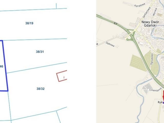 Działka sprzedam, RYCHNOWO ŻUŁAWSKIE,, 96 m2, cena: 3 900 zł