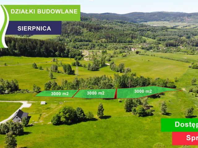 Działka sprzedam, Sierpnica, 3000 m2, cena: 210 000 zł