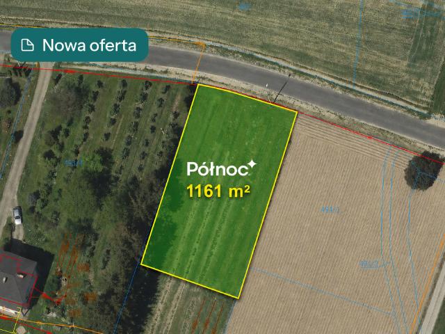 Działka sprzedam, SPORNIAK,, 1161 m2, cena: 245 000 zł