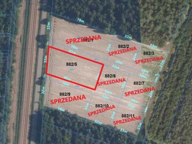Działka sprzedam, Łuków, 1957 m2, cena: 155 000 zł