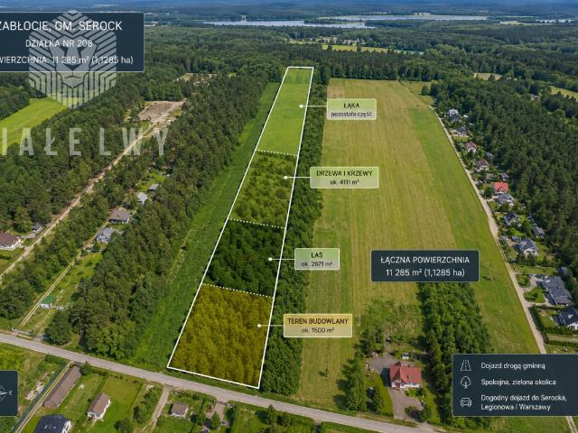 Działka sprzedam, Zabłocie, 11285 m2, cena: 399 000 zł