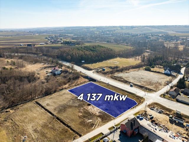 Działka usługowa z WZ przy DK7, 4137 m², inwestycyjna