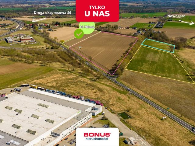 Działka usługowa 16 700 m² z dostępem do głównych sieci