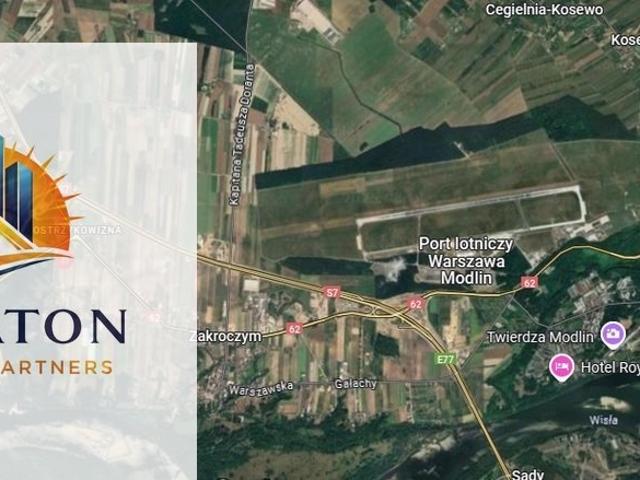 Działka usługowa 6500 m² przy trasie S7, blisko Warszawy