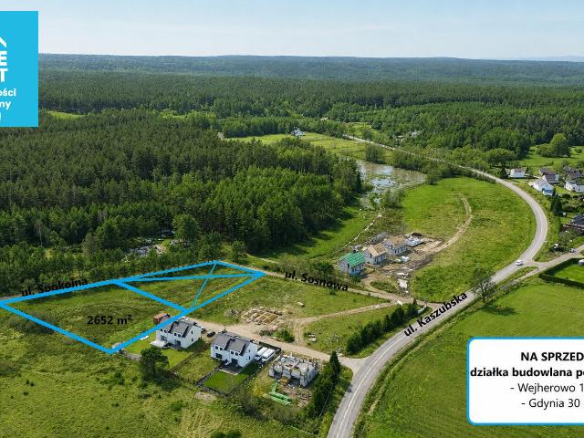 Działka, Wielka Piaśnica, 2652.00 m², sprzedam działkę