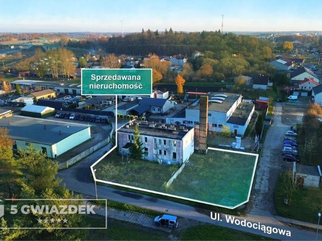 Działka z biurowcem 618 m2, centrum Szczecinka