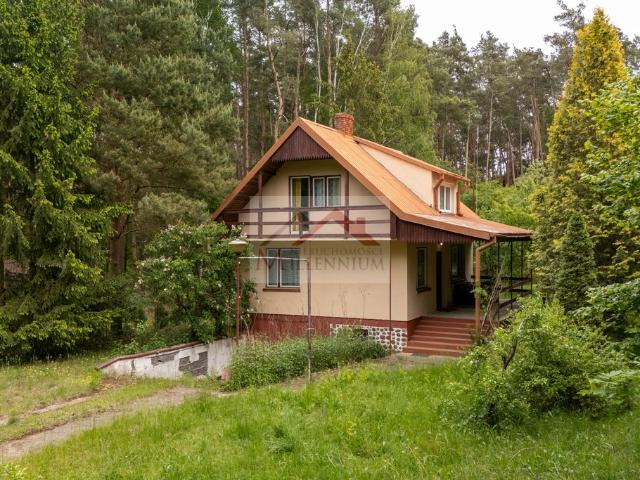Działka z domem 76,8 m2, las, kajaki, Borkowo