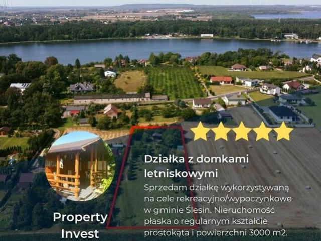 Działka z domkami letniskowymi