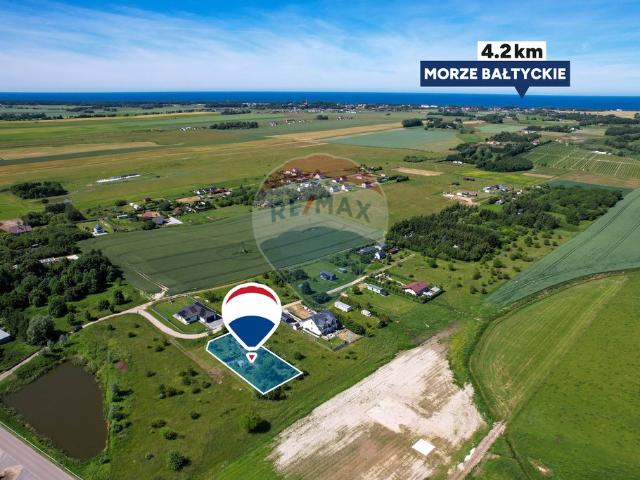 Polecam działkę z domkiem holenderskim 1045 m² blisko morza