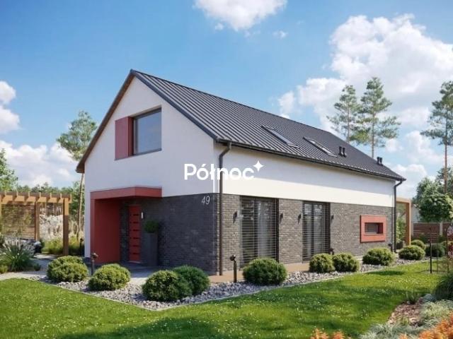 Działka z rozpoczętą budową i widokiem na Jezioro Jeleń