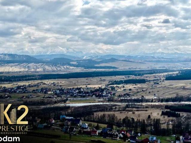 DZIAŁKA Z WIDOKIEM NA TATRY I JEZIORO CZORSZTYŃSKIE
