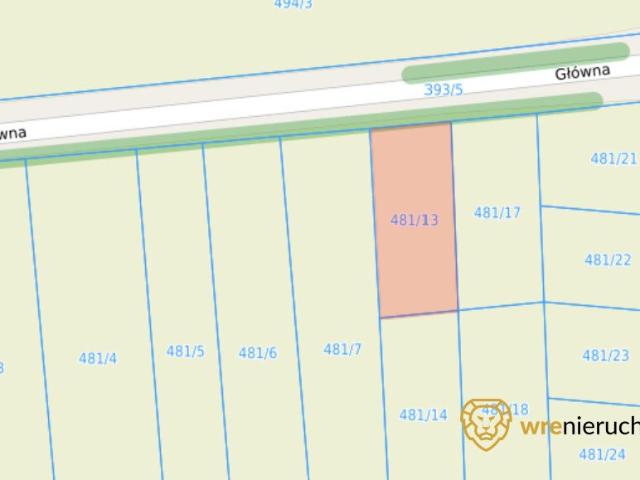 Działka 1479 m² z możliwością zabudowy jednorodzinnej