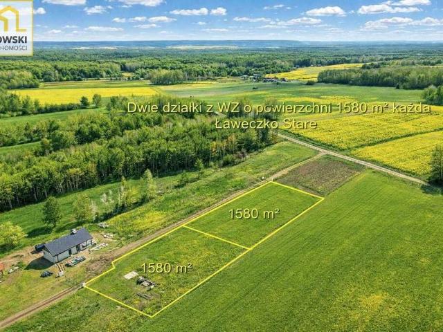 Działka 1580 m² pod dom w Ławeczku Starym zapraszam