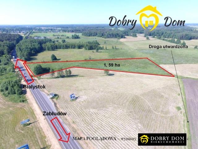 Działka 15 900 m², Zagruszany