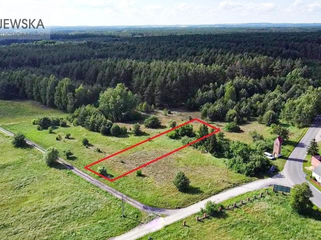 Działka 1618 m2 z planem mieszkaniowym, dojazd gruntowy