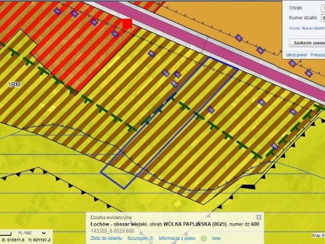 Na sprzedaż działka 16 400 m² z mediami i planem zagospodarowania