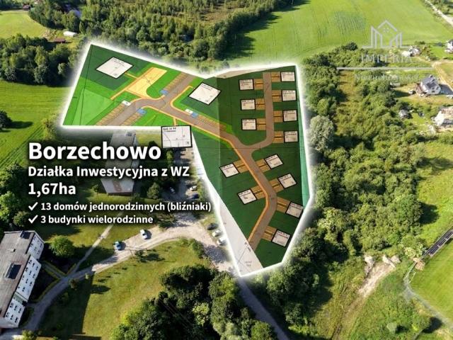 Działka 16 700 m², Borzechowo