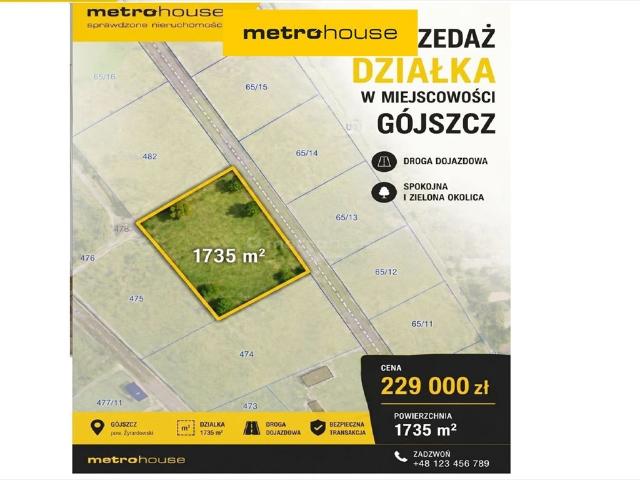 Działka 1735 m² z mediami i możliwością zabudowy