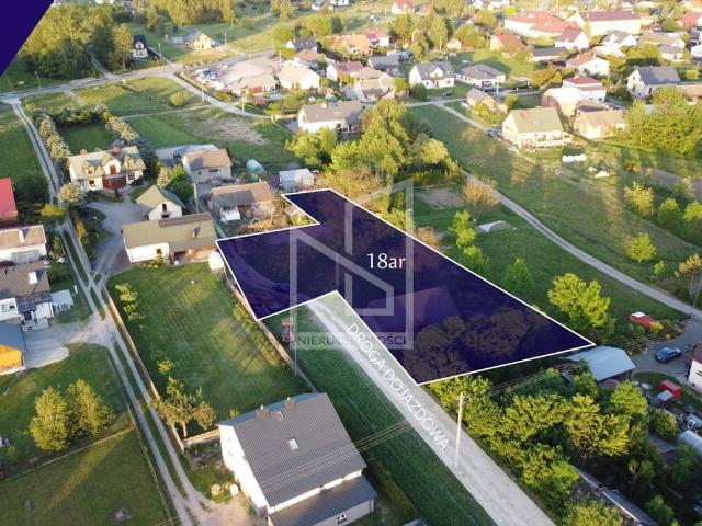 Działka 1800 m² z mediami, spokojna okolica, blisko Rzeszowa