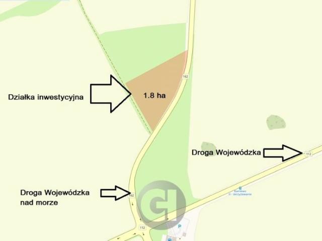 Działka 18 000 m², Gościno