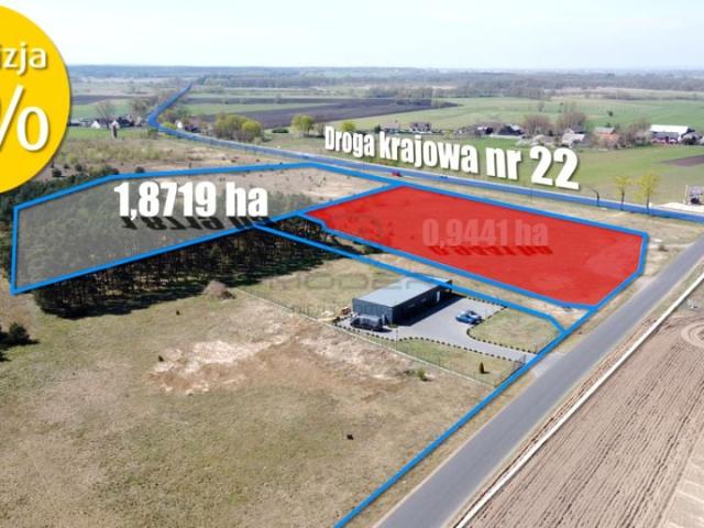 Działka 18 719 m², Karkoszów