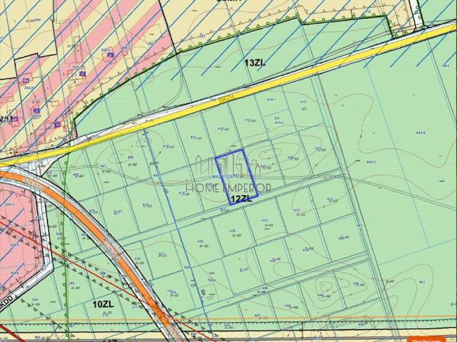 Działka 1972 m² pod lasem, dostęp do drogi gminnej