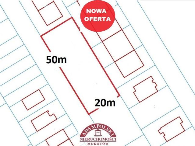 Działka 1000 m² w Wesołej z mediaami i dużym potencjałem