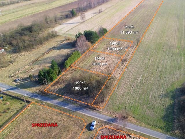 Działka budowlana 1000 m² z MPZP w Grabostowie