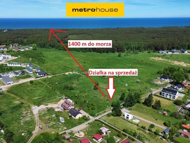 Działka 1015 m² pod dom i usługi, 1400 m od morza