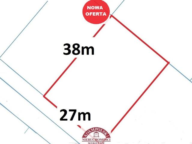 Działka 1020 m2 z mediami cicha okolica Bielany