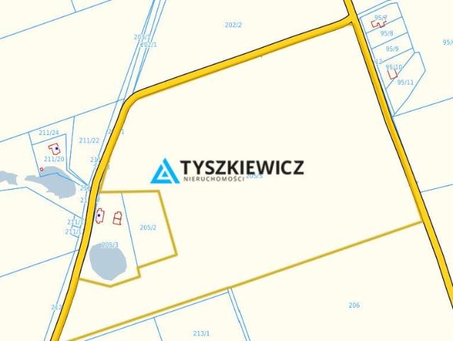 Działka 105 064 m², Koniecwałd