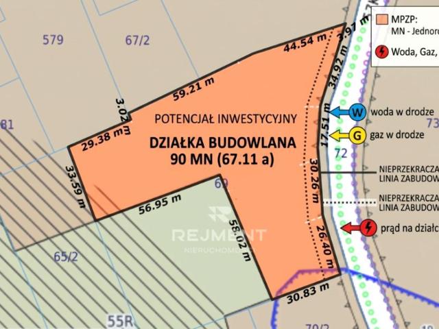 Działka 10 000 m², Grajów