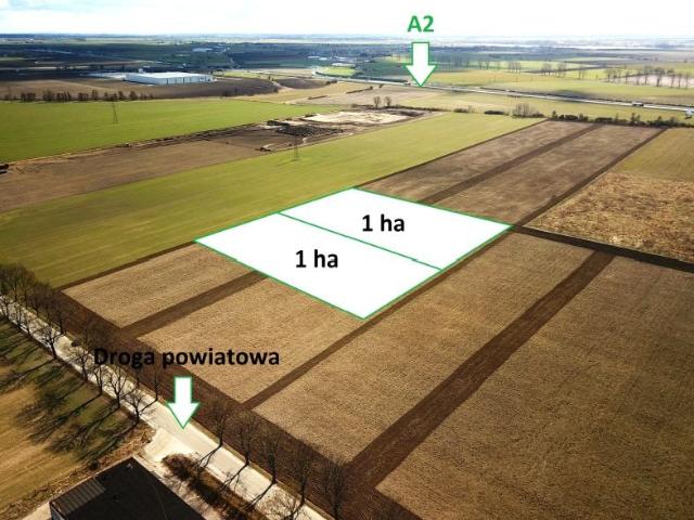 Działka 10 000 m², Komorniki