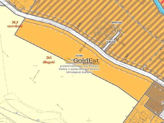 Działka 10 000 m², Piława Dolna