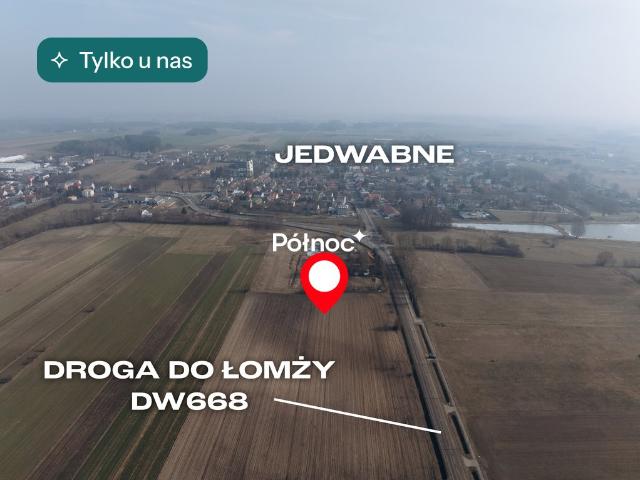 Działka 10 200 m2 pod inwestycję lub dom w Jedwabnem