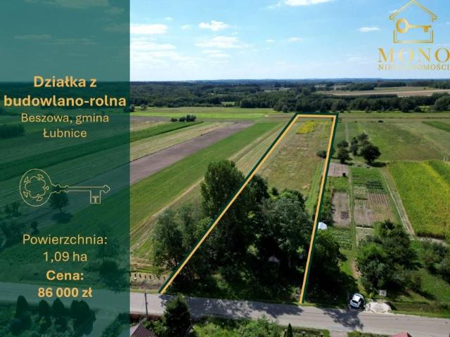 Działka 10 900 m², Beszowa