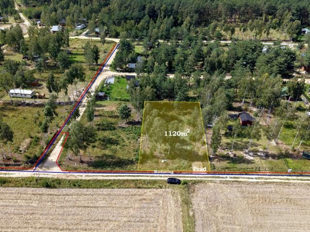 Działka 1120 m² w spokojnej okolicy z szybkim dojazdem do Warszawy