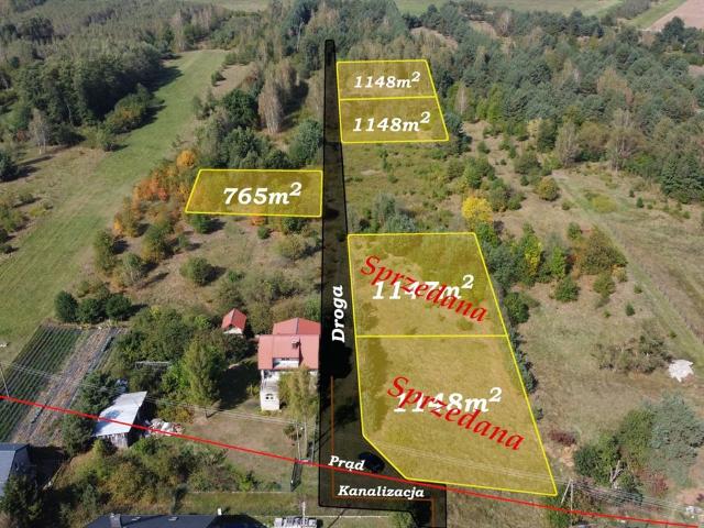 Działka 1148 m² w cichej okolicy z dostępem do mediów