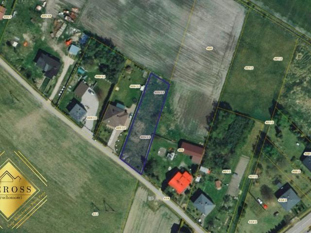 Działka 1190 m² z mediami, plan MN/RM, Kuleje