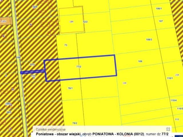 Działka 12 650 m², Poniatowa Kolonia