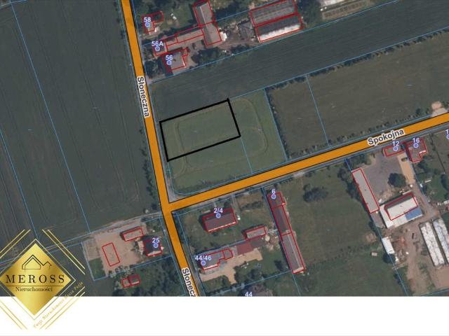 Działka 1308 m² pod zabudowę jednorodzinną, media w drodze