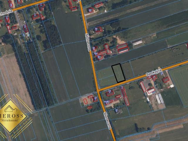 Działka 1313 m² pod zabudowę jednorodzinną, media w drodze