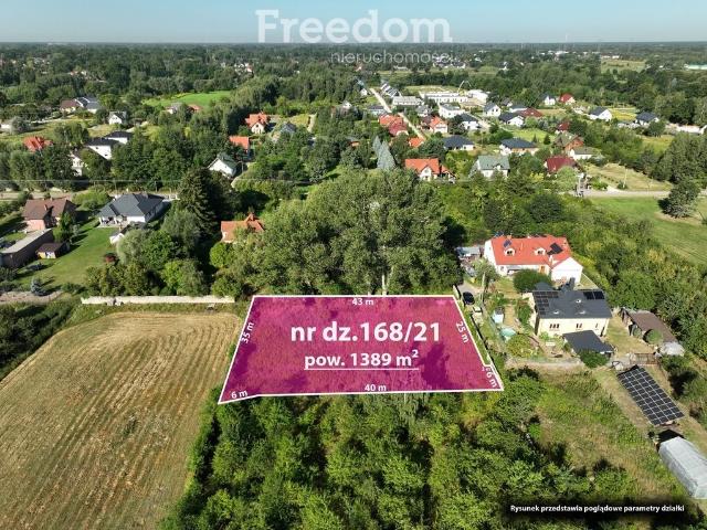 Działka 1389 m² pod zabudowę jednorodzinną i usługową